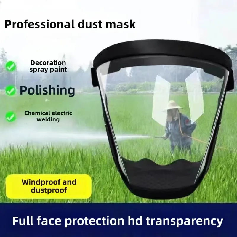 Anti Pollution Mask - Kacamata Pelindung Wajah Penuh HD Anti-kabut,