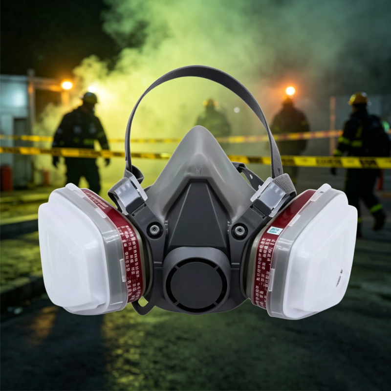 1 buah Masker Gas Anti Semprot - Dust Mask Construction ulasan dan harga